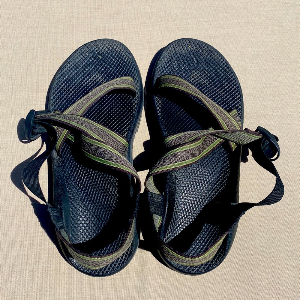 Men’s green Chaco sandals